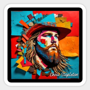 Chris Stapleton // Paper Art Sticker